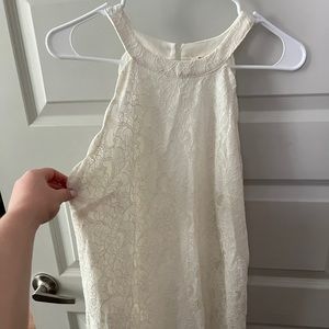 hite Shift Dress, good for bridal shower